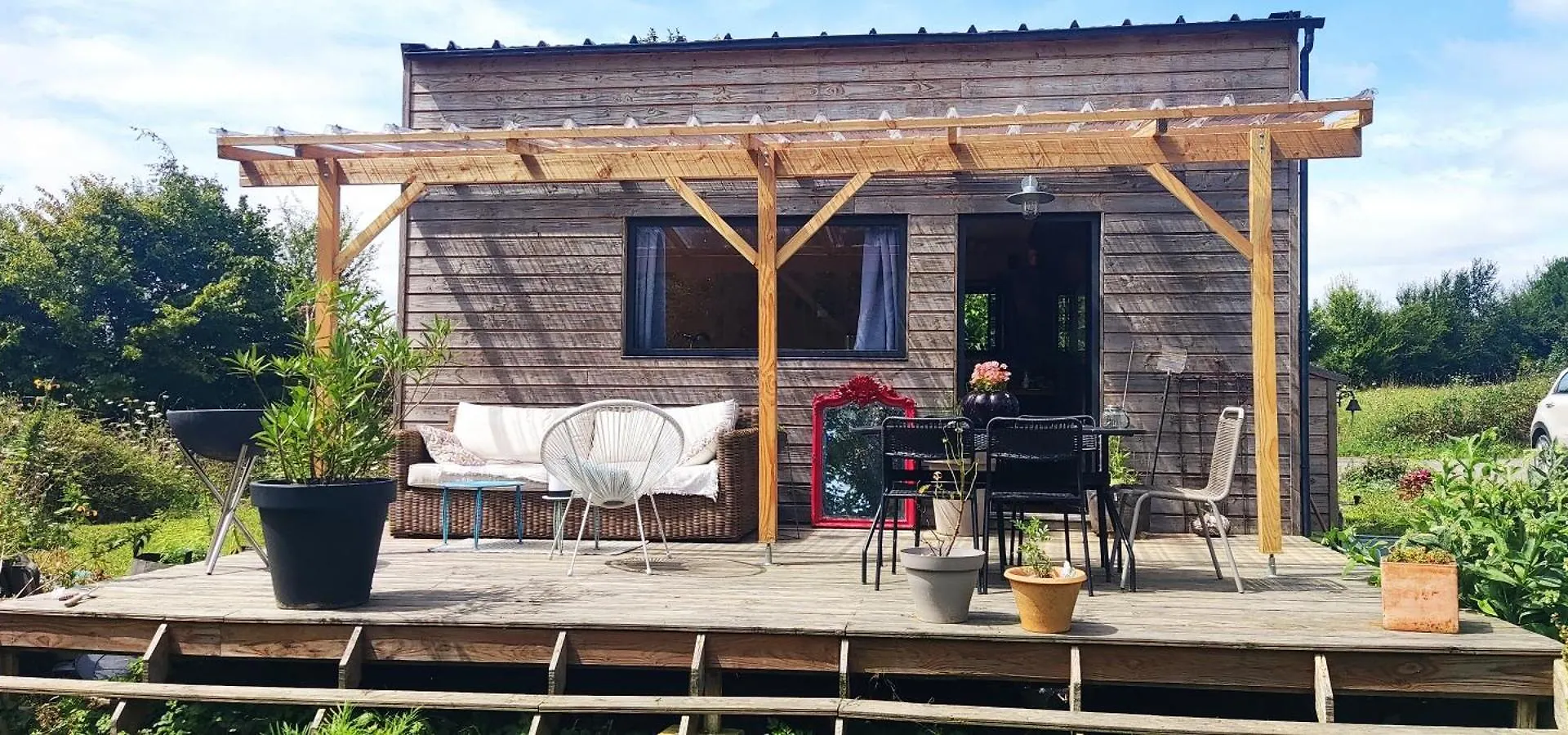 מלון Saint-Brieuc-de-Mauron Tiny House Bucolique